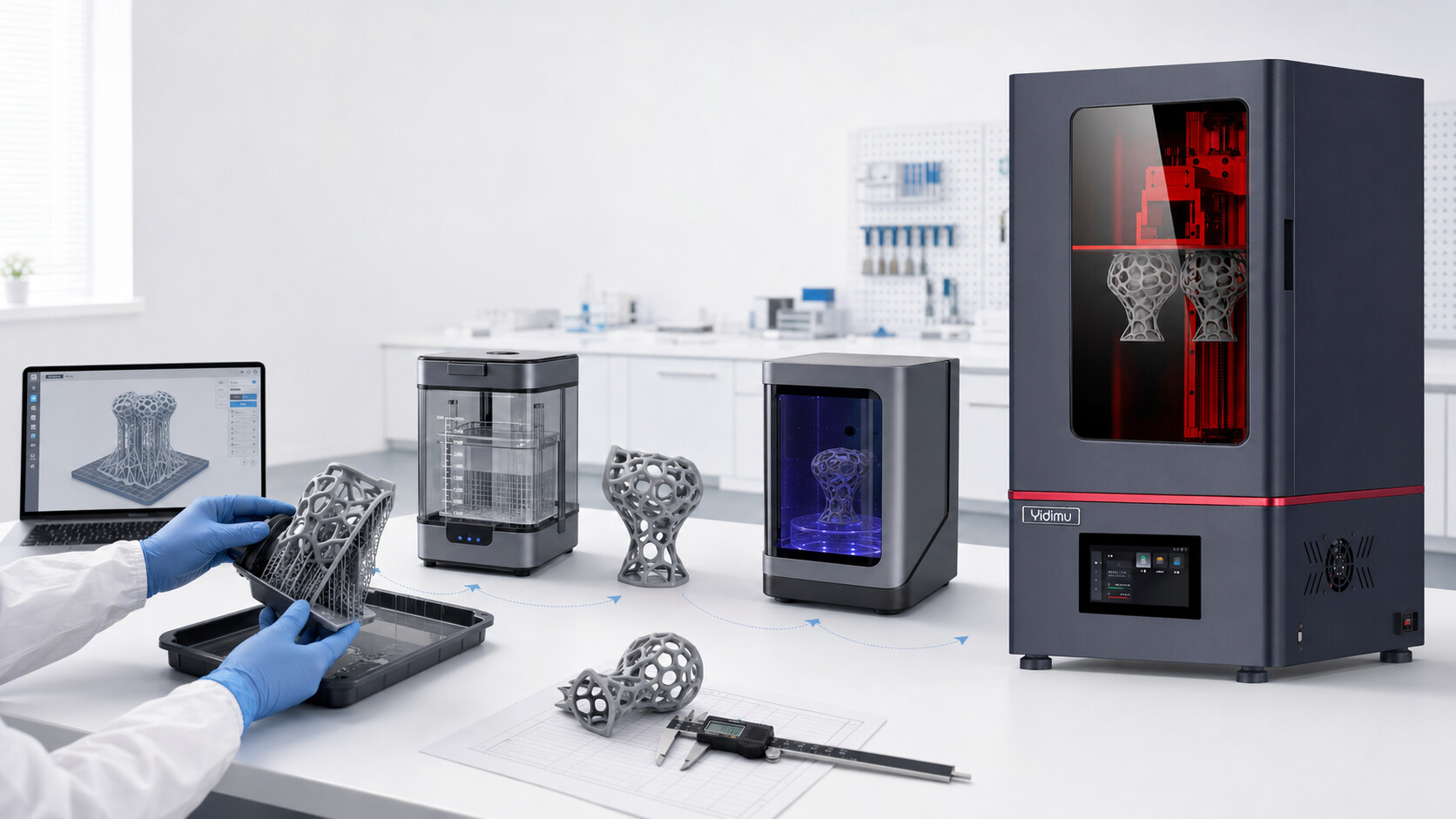 Полный рабочий процесс полимерной 3D-печати Yidimu
