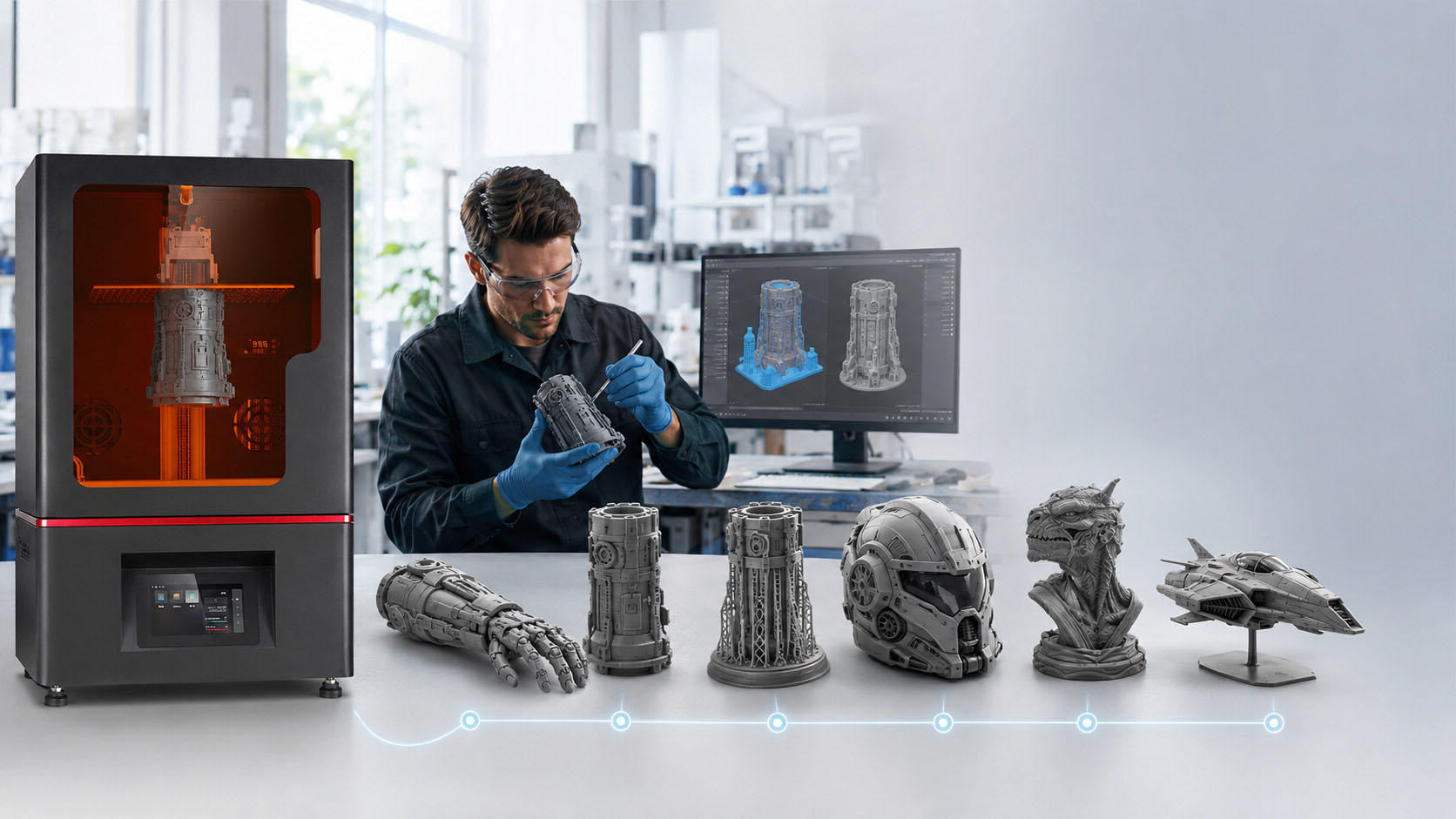 Профессиональное производство с использованием полимерной 3D-печати