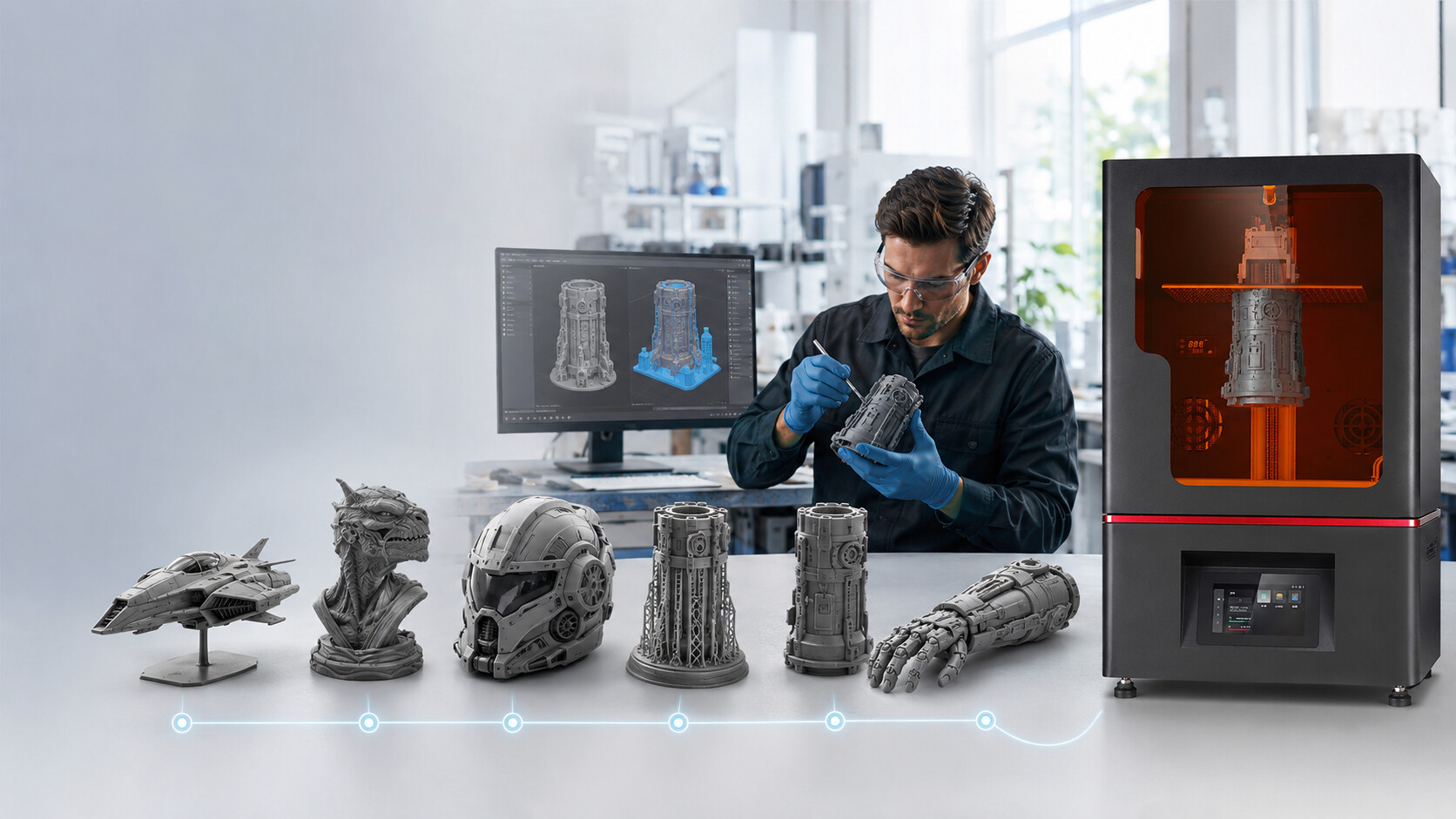 Профессиональное производство с использованием полимерной 3d печати